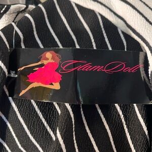 GLAM Doll black and white Dress Make Someone Feel Sexy